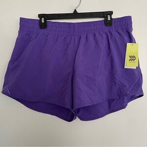 Women’s All in Motion Mid-Rise Core Run Shorts Vibrant Purple Size Large
